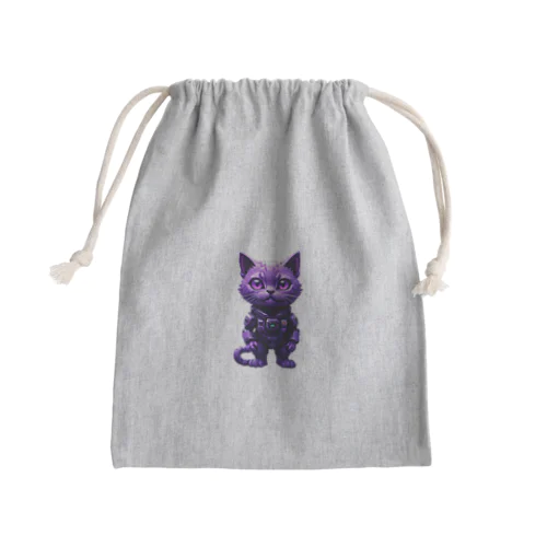 宇宙に連れてってくれる猫 Mini Drawstring Bag