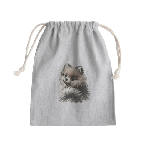 くれよんポメ振返り Mini Drawstring Bag