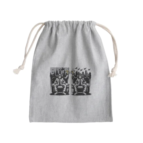 国家ザル Mini Drawstring Bag