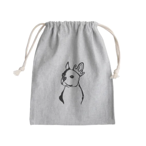 ボストンテリア Mini Drawstring Bag