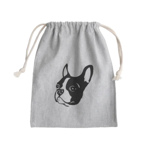 ボストンテリア Mini Drawstring Bag