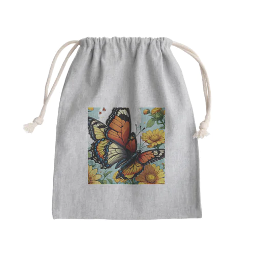 美しき蝶の舞 Mini Drawstring Bag