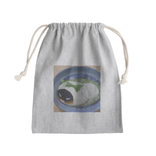 ずんだ餅を被った猫 Mini Drawstring Bag