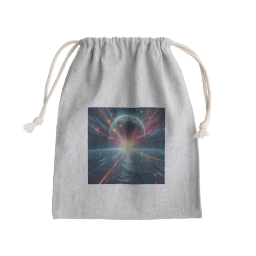 宇宙の美しい未来を切り開く月の輝き✨ Mini Drawstring Bag