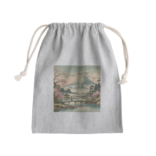 江戸時代の絵画風 Mini Drawstring Bag