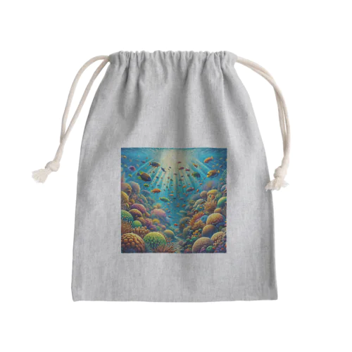 深海の光 Mini Drawstring Bag