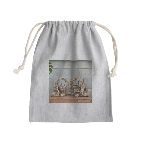 阿吽の呼吸シーサー Mini Drawstring Bag