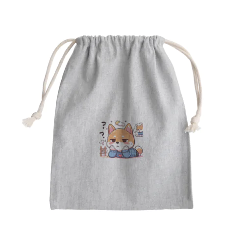 片思い犬 Mini Drawstring Bag