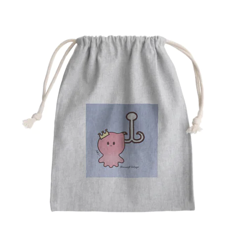 よわむしたこぴっぴ Mini Drawstring Bag