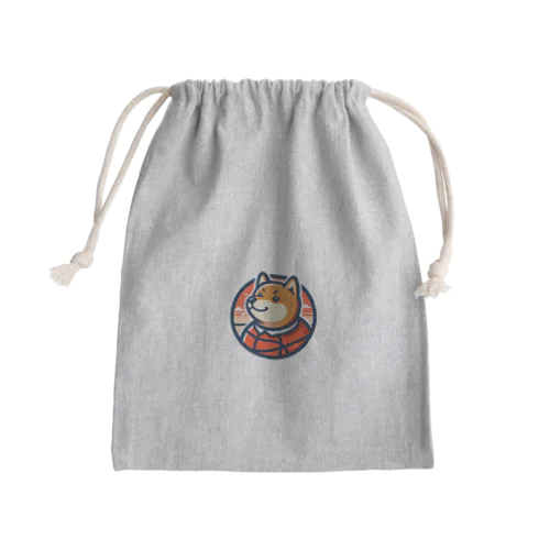 柴犬バスケットボーラー Mini Drawstring Bag