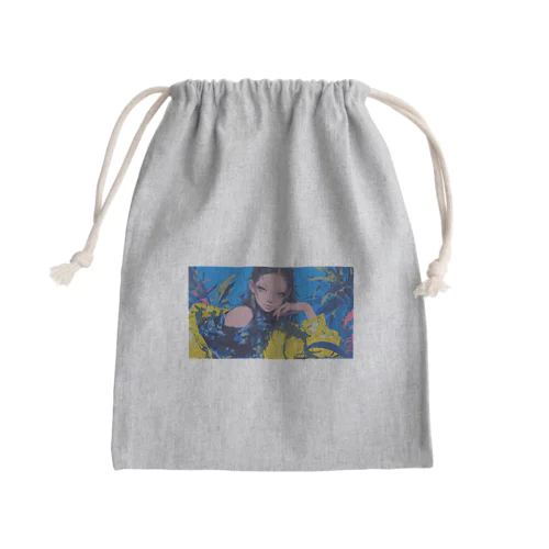 鮮やかな色彩 Mini Drawstring Bag