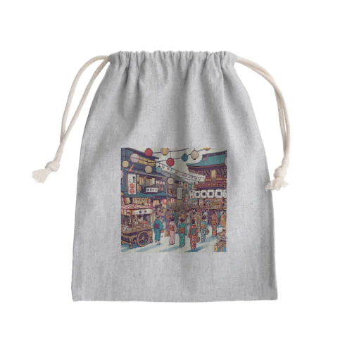 日本の祭り Mini Drawstring Bag