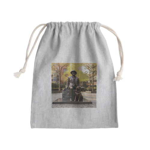 人と犬の銅像　なでしこ1478 Mini Drawstring Bag