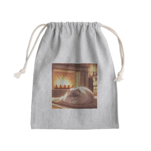 暖炉猫 Mini Drawstring Bag