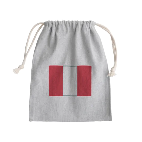 ペルーの国旗 Mini Drawstring Bag