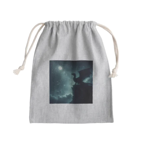 月と竜 Mini Drawstring Bag