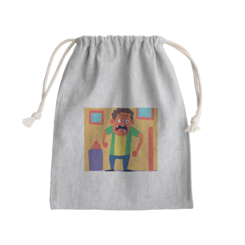 柔軟な男 Mini Drawstring Bag