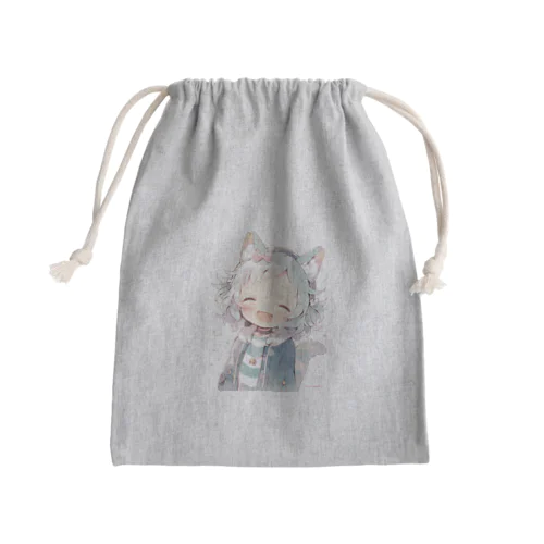 シロミミちゃん Mini Drawstring Bag