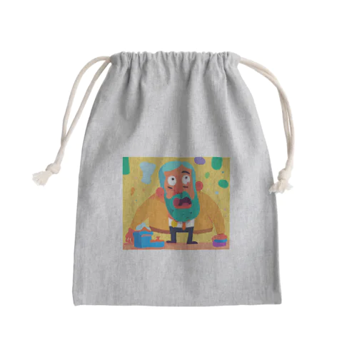 気配りができる男 Mini Drawstring Bag