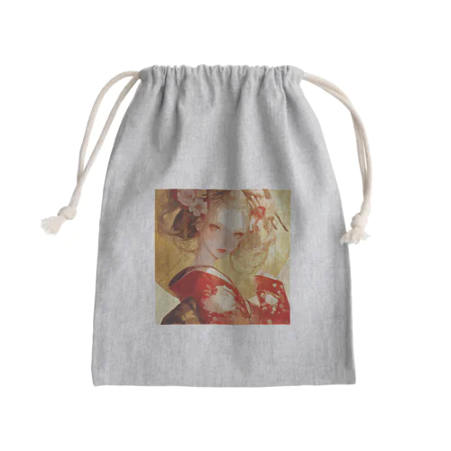 金の光に輝く赤い姫 Marsa 106 Mini Drawstring Bag