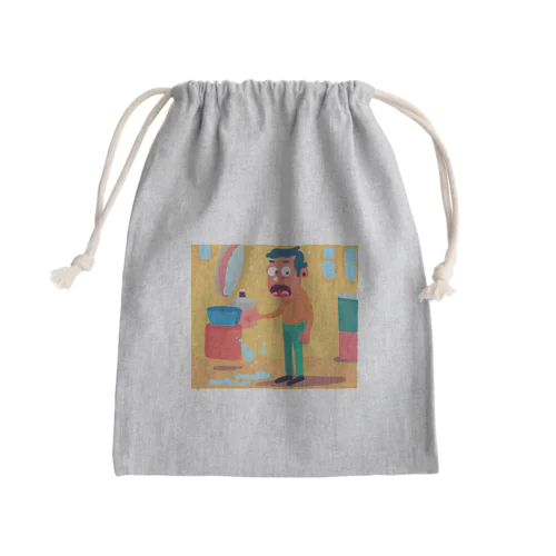 優雅な男 Mini Drawstring Bag