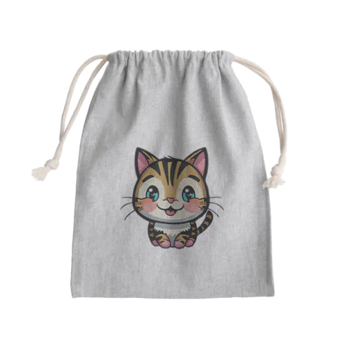 トラ子猫 Mini Drawstring Bag