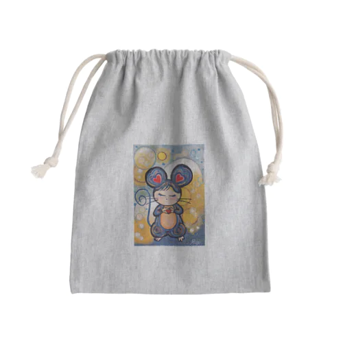 願いを叶えマウス Mini Drawstring Bag