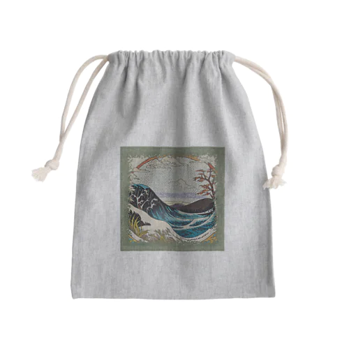 ある朝 Mini Drawstring Bag