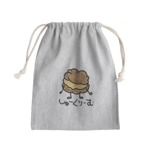 しゅーくりーむ(かすたーど) Mini Drawstring Bag