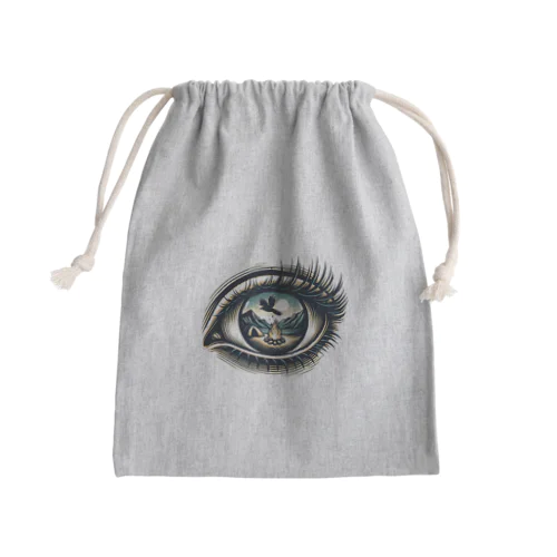 キャンプto鳥シリーズ Mini Drawstring Bag