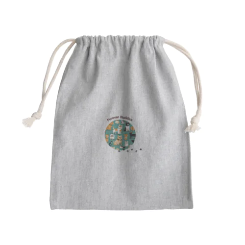 永遠の友達！ワンニャン Mini Drawstring Bag