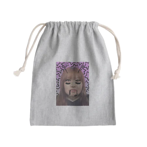 私のご尊顔 Mini Drawstring Bag