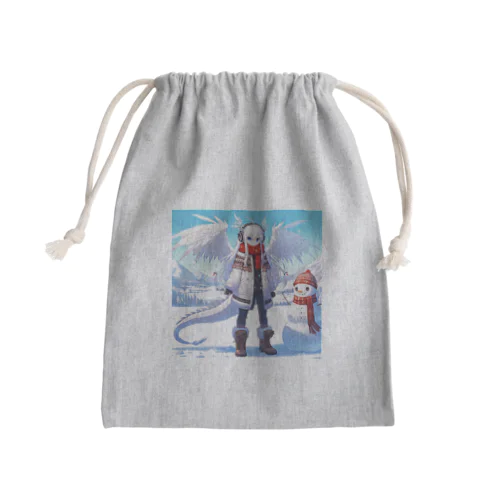 氷のドラゴン（Ice Dragons） Mini Drawstring Bag