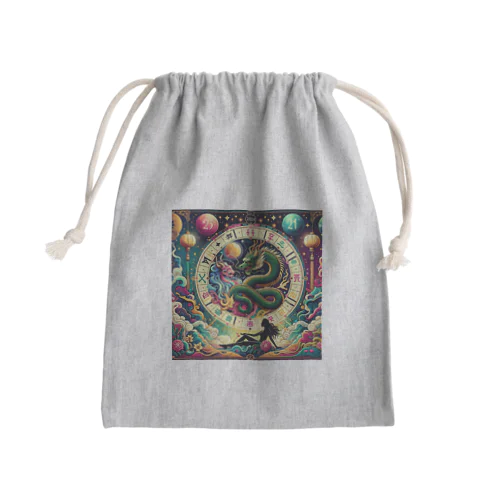 金運ドラゴン Mini Drawstring Bag