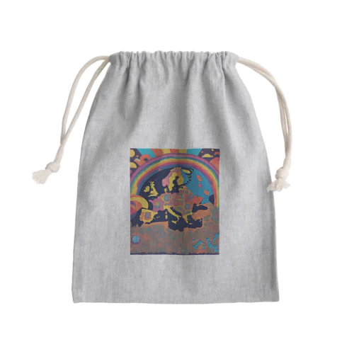 Europe Mini Drawstring Bag