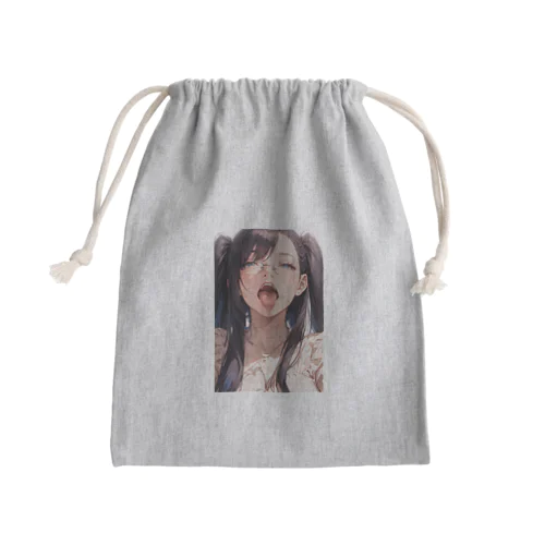 黒髪美少女　美鈴ちゃんメガネ Mini Drawstring Bag