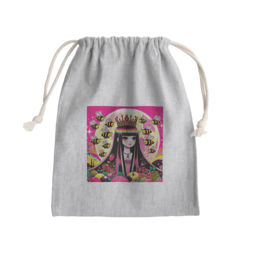 🐝ピンクムーンとミツバチと〈III女帝〉👸🏻 Mini Drawstring Bag