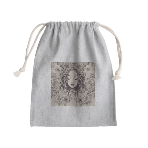 女神の睡眠 Mini Drawstring Bag