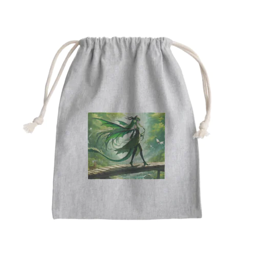 In the Forest　「森の中で」 Mini Drawstring Bag