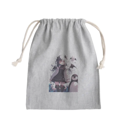 冷極フローズン✕小悪魔ガール Mini Drawstring Bag