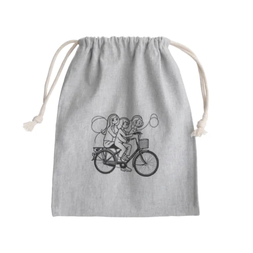 自転車ロゴ　ガールズ Mini Drawstring Bag