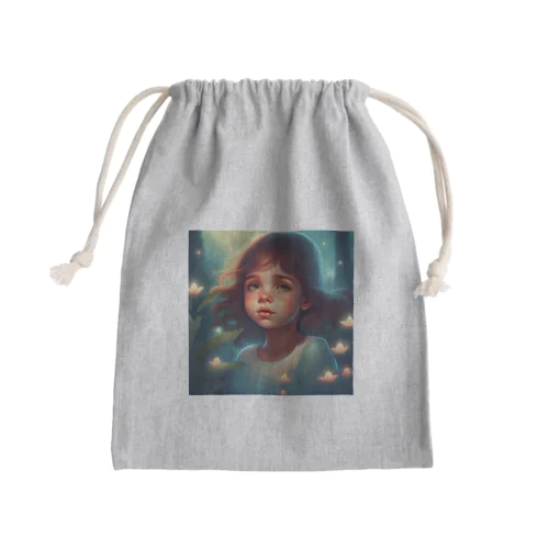 可愛い女の子　儚い　 Mini Drawstring Bag