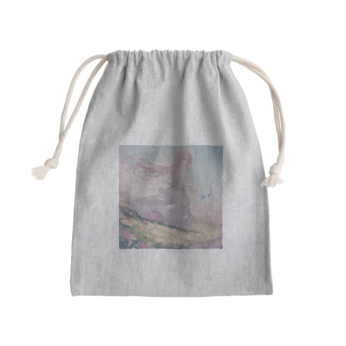 草原の少女 Mini Drawstring Bag