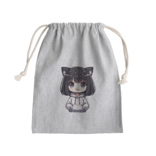 冷静なミュウ Mini Drawstring Bag