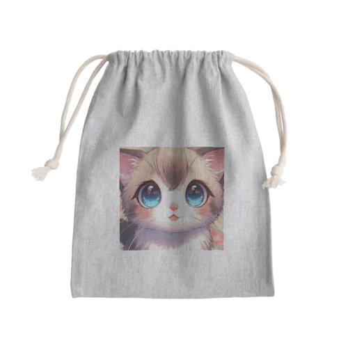 モフモフ Mini Drawstring Bag