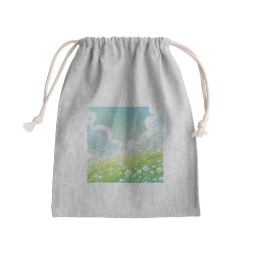 そよ風の吹く草原✨ Mini Drawstring Bag