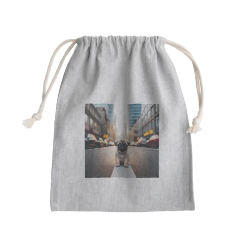 みちにパグ2 Mini Drawstring Bag