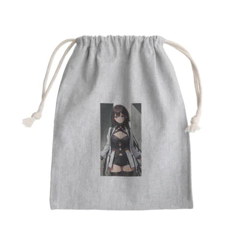 ロングヘアのお姉さん Mini Drawstring Bag