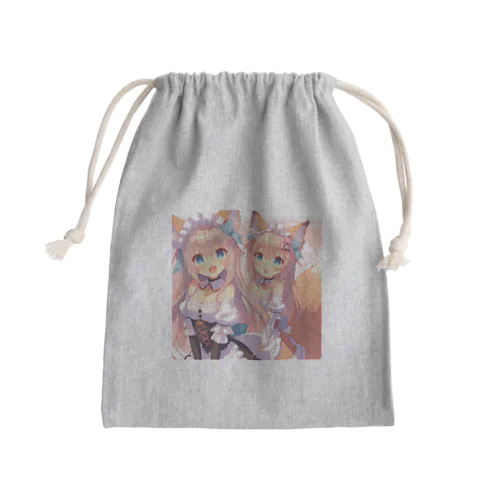 きつね娘３ Mini Drawstring Bag