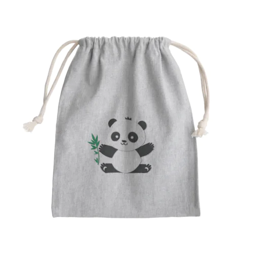 パンダ　笹 Mini Drawstring Bag